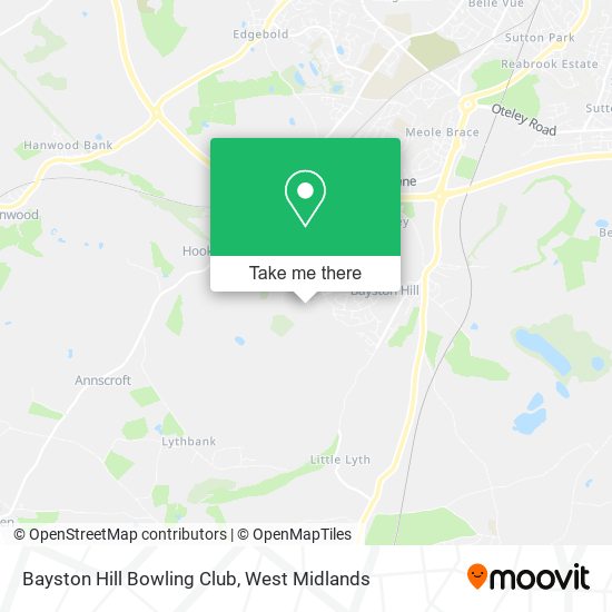 Bayston Hill Bowling Club map