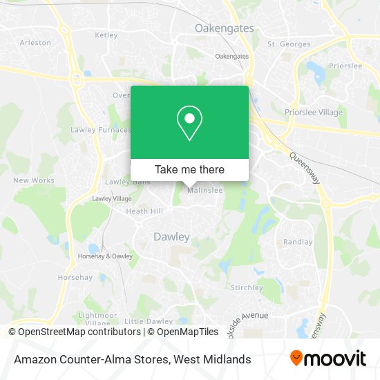Amazon Counter-Alma Stores map