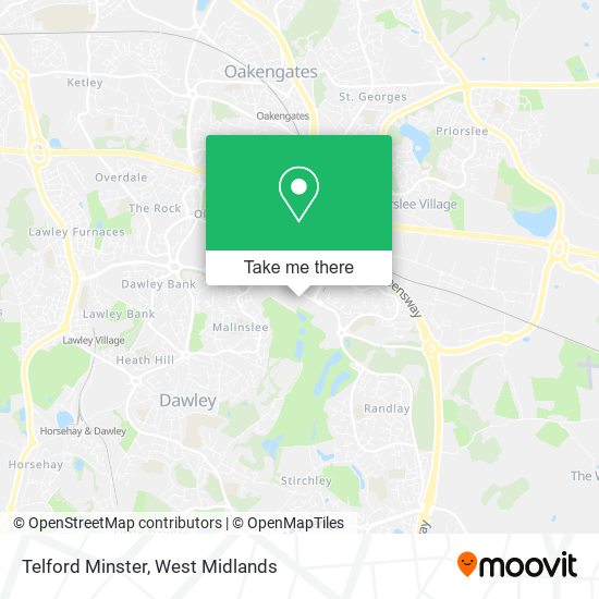 Telford Minster map