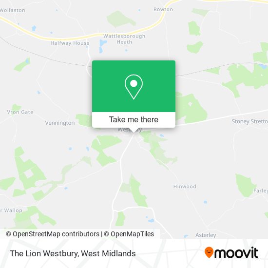 The Lion Westbury map