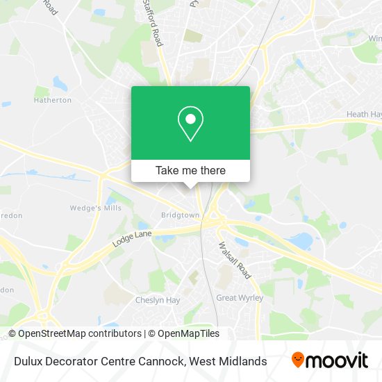 Dulux Decorator Centre Cannock map