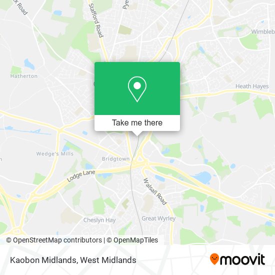 Kaobon Midlands map