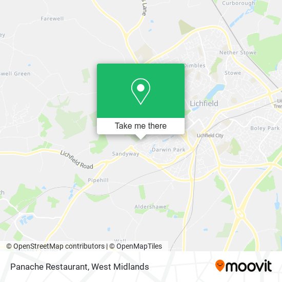Panache Restaurant map