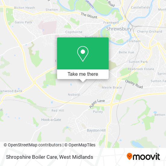 Shropshire Boiler Care map