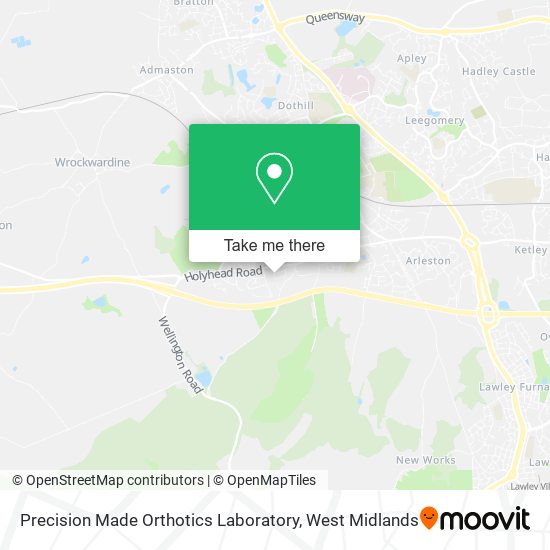 Precision Made Orthotics Laboratory map