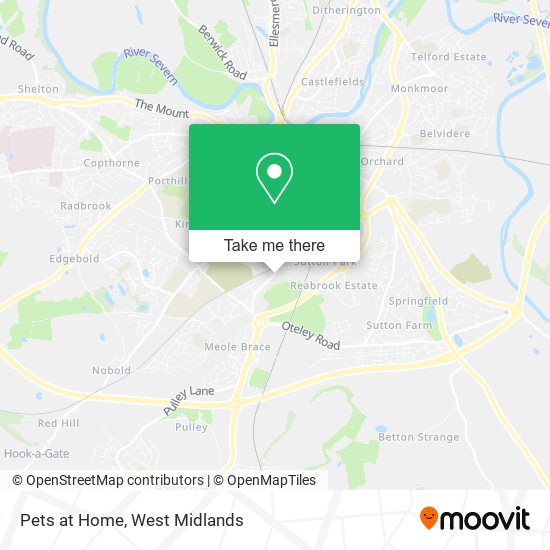 Pets at Home map
