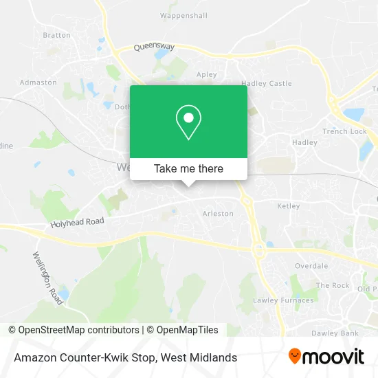 Amazon Counter-Kwik Stop map