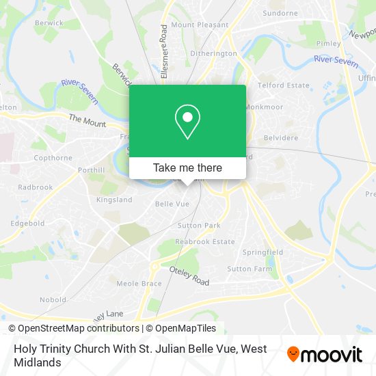 Holy Trinity Church With St. Julian Belle Vue map