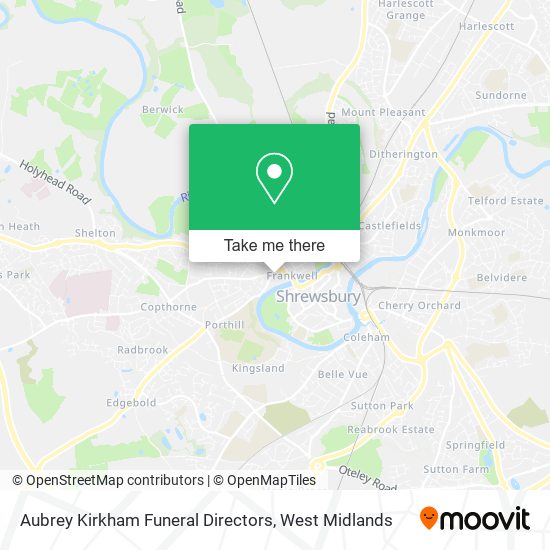 Aubrey Kirkham Funeral Directors map