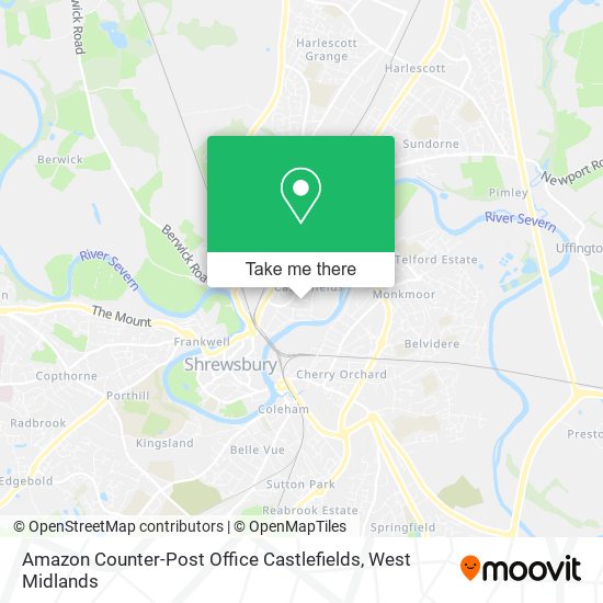 Amazon Counter-Post Office Castlefields map