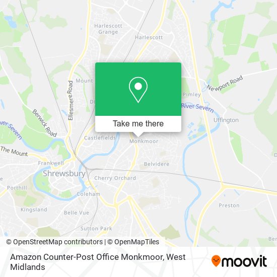Amazon Counter-Post Office Monkmoor map