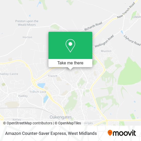 Amazon Counter-Saver Express map