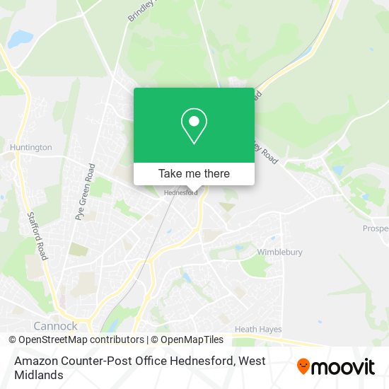 Amazon Counter-Post Office Hednesford map