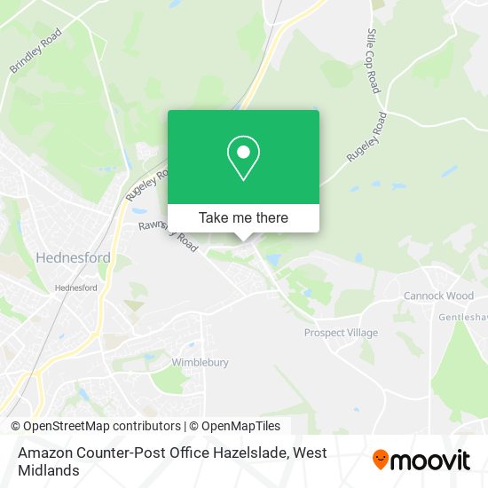 Amazon Counter-Post Office Hazelslade map