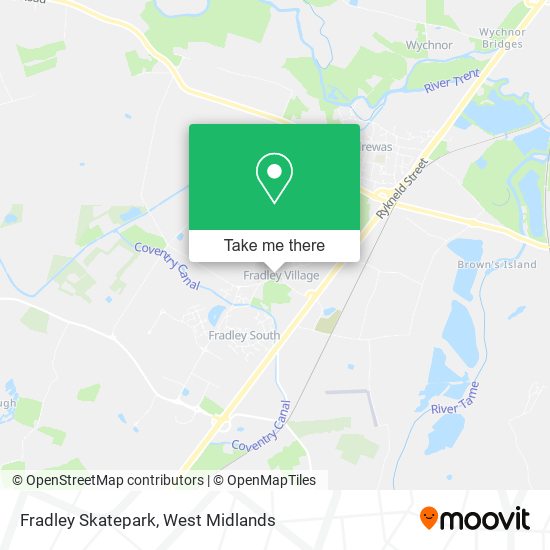 Fradley Skatepark map