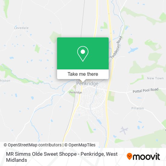 MR Simms Olde Sweet Shoppe - Penkridge map