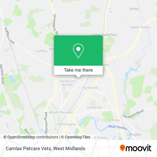 Camlas Petcare Vets map