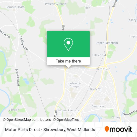 Motor Parts Direct - Shrewsbury map