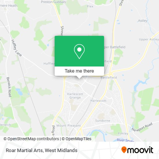 Roar Martial Arts map