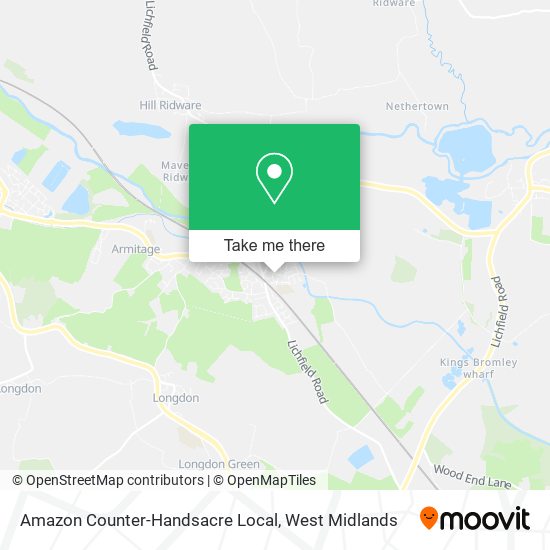 Amazon Counter-Handsacre Local map
