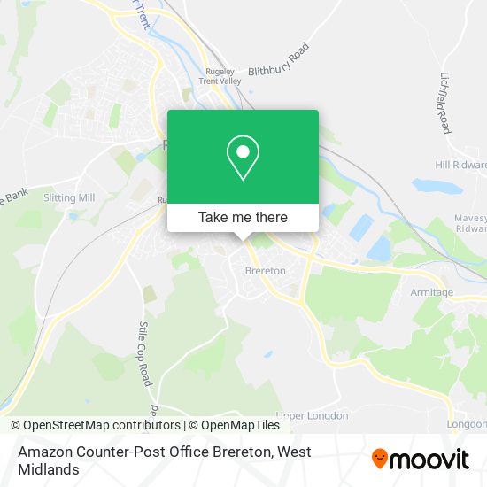 Amazon Counter-Post Office Brereton map