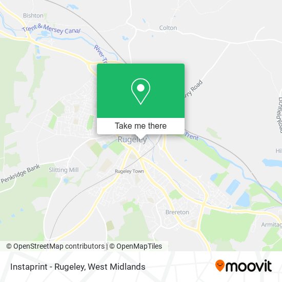 Instaprint - Rugeley map