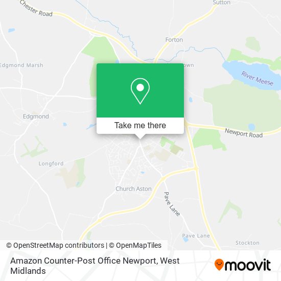 Amazon Counter-Post Office Newport map