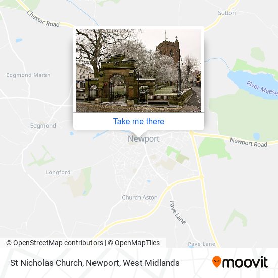 St Nicholas Church, Newport map