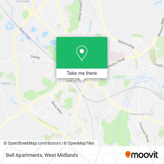 Bell Apartments map