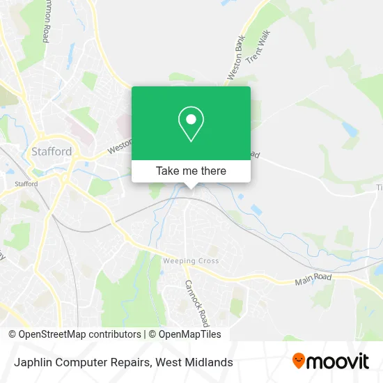 Japhlin Computer Repairs map