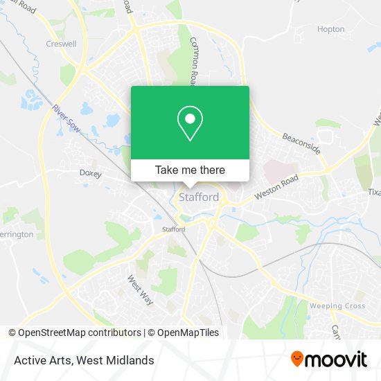 Active Arts map