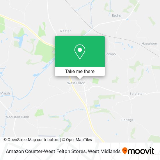 Amazon Counter-West Felton Stores map