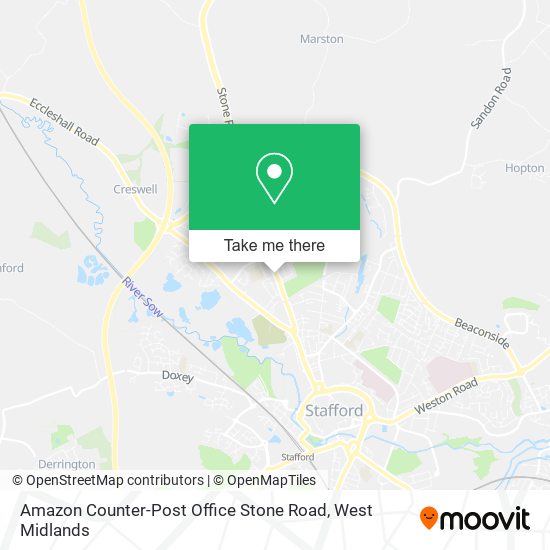 Amazon Counter-Post Office Stone Road map