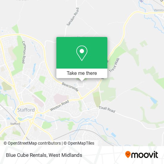 Blue Cube Rentals map