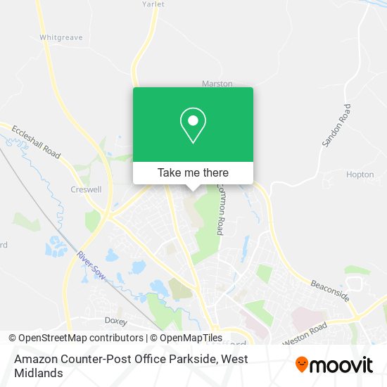 Amazon Counter-Post Office Parkside map