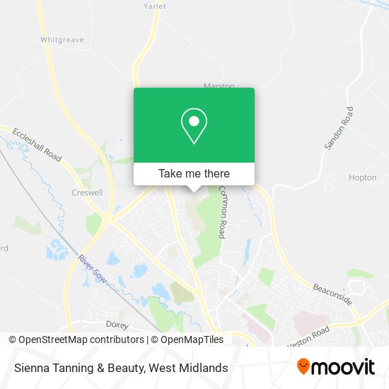 Sienna Tanning & Beauty map