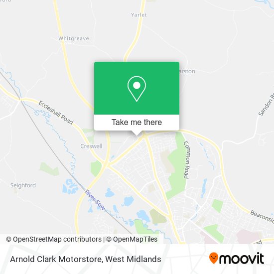 Arnold Clark Motorstore map