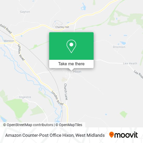 Amazon Counter-Post Office Hixon map