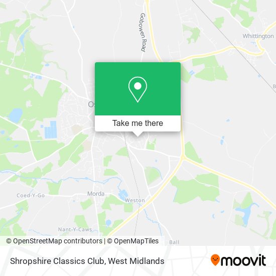 Shropshire Classics Club map