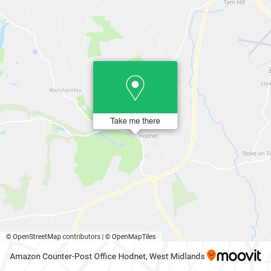 Amazon Counter-Post Office Hodnet map