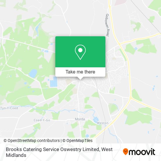 Brooks Catering Service Oswestry Limited map