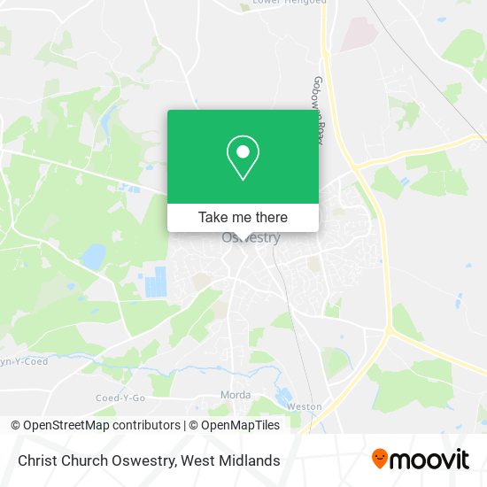 Christ Church Oswestry map