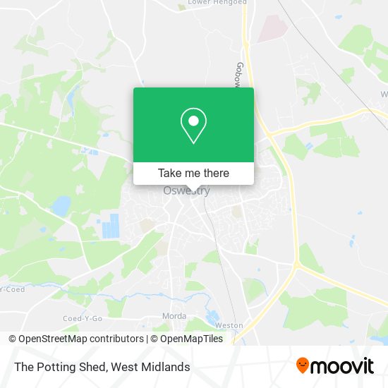 The Potting Shed map