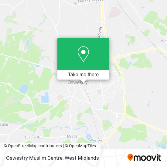 Oswestry Muslim Centre map
