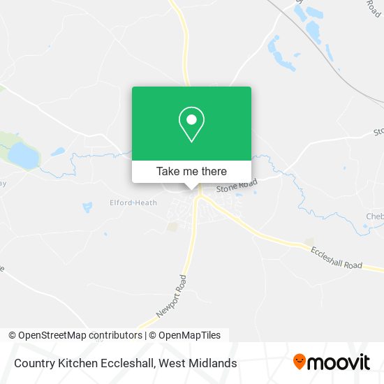 Country Kitchen Eccleshall map