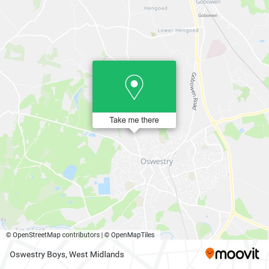Oswestry Boys map