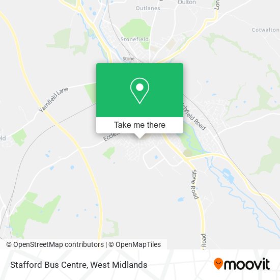 Stafford Bus Centre map