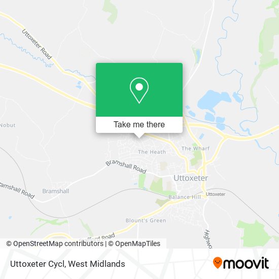 Uttoxeter Cycl map