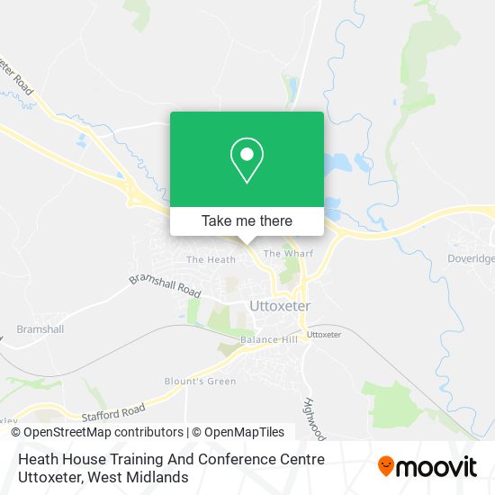 Heath House Training And Conference Centre Uttoxeter map