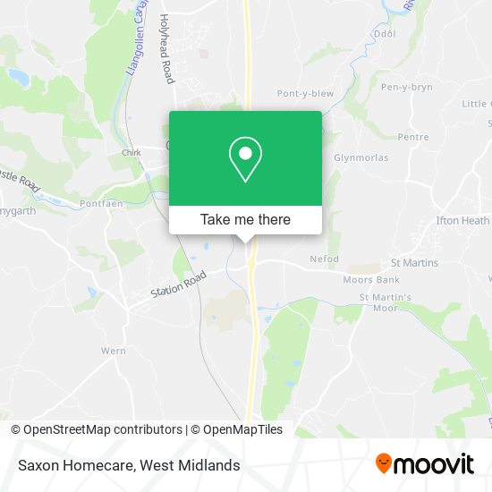 Saxon Homecare map